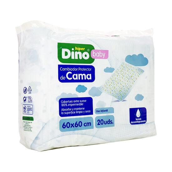 Cambiador desechable 60x60cm 20 ud